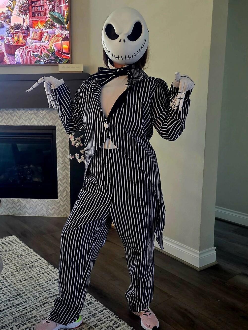 Disney Jack Skellington Deluxe Costume Black & White Striped